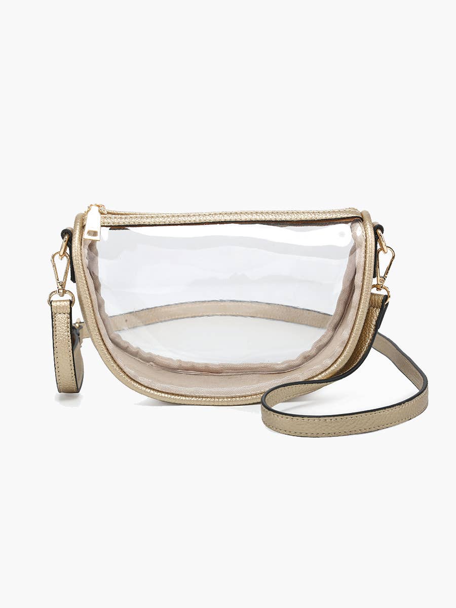 Peyton Clear Banana Crossbody Bag
