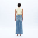 Mid Rise Straight Leg Jeans