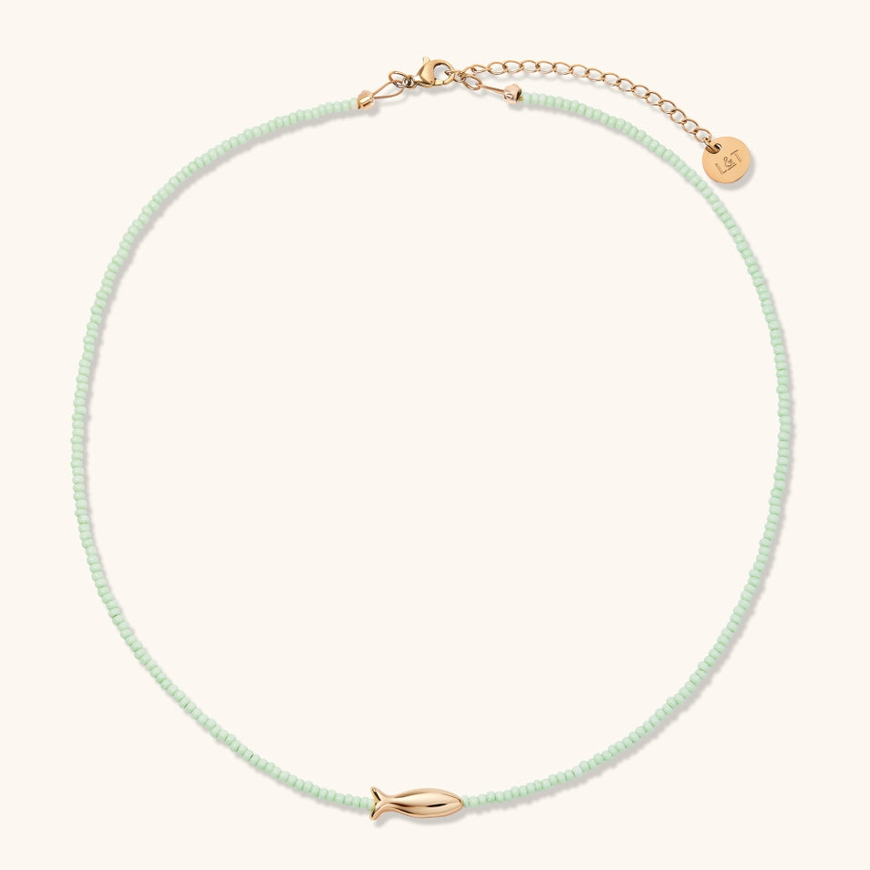 Lucky Fish Beaded Necklace
