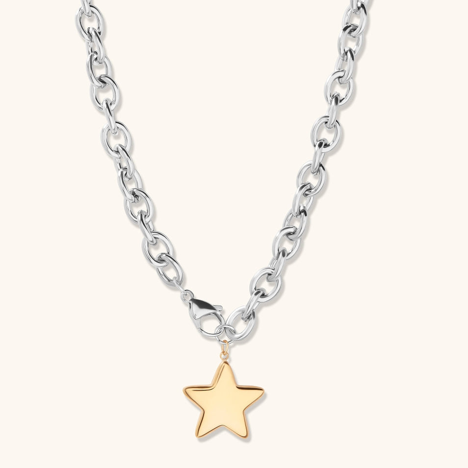 Starla Waterproof Necklace- Two Toned