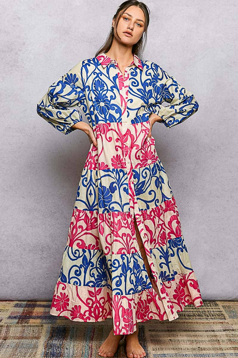 Bold Colorful Maxi Dress