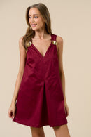 Embellished Strap Mini Dress