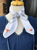 Longhorn Embroidered Bandana