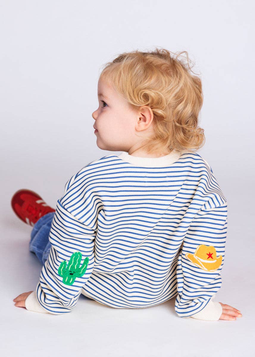 Texas Striped Patch Sweatshirt