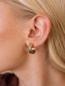 Estelle Two Toned Hoop