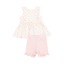Mini Bows Tank & Biker Short Set