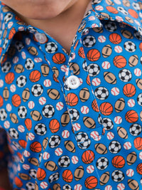 Boys All-Star Action Knit Short Sleeve Performance Polo