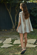 Floral Contrast See-Through Tunic