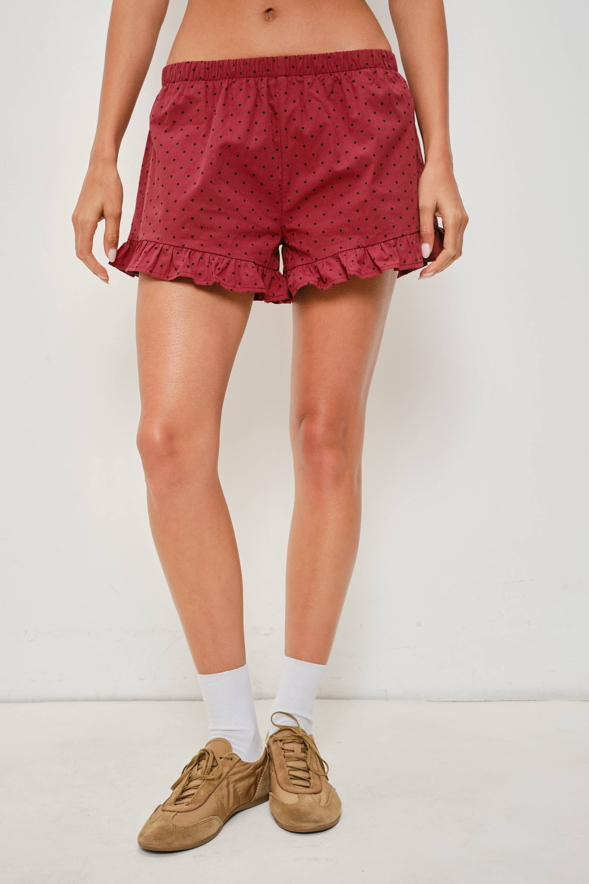 Polka Dot Frill Shorts