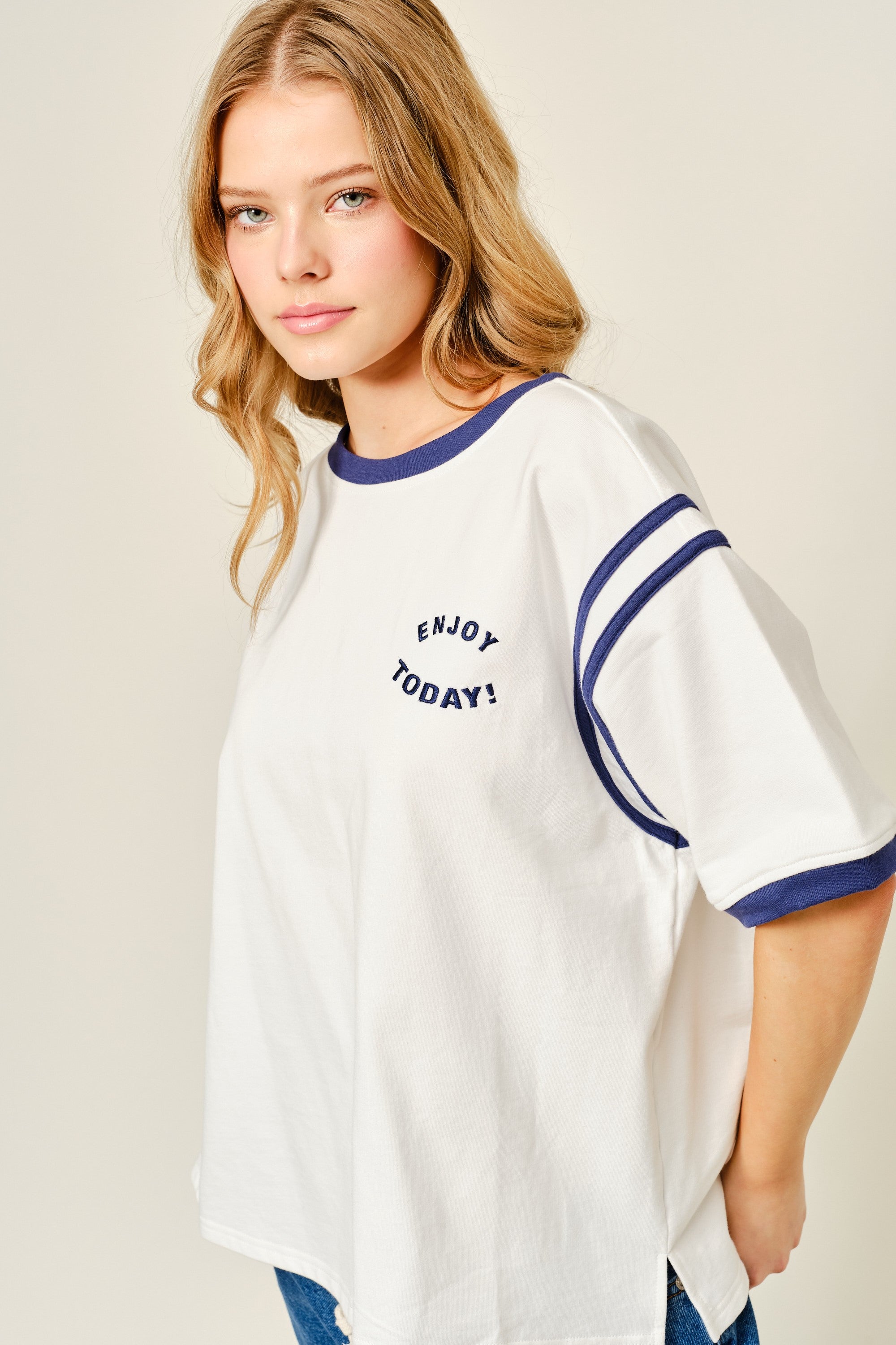 "Enjoy Today" Oversized Tee