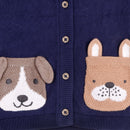 Puppy Pocket Baby Cardigan
