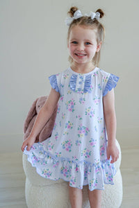 Heirloom Posies Flutter Sleeve Nightgown