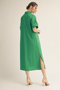 Button-Down Midi Dress