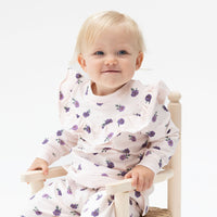 Violetta Floral V-Ruffle Sweatshirt