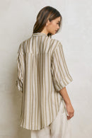 Tie Detail Tunic Shirt
