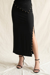 Studded Pencil Skirt
