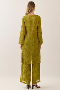 Longline Jacquard Blouse