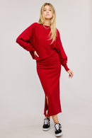 Asymmetrical Top & Skirt Set