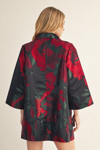 Floral Jacquard Jacket