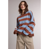 Striped Crewneck Sweatshirt