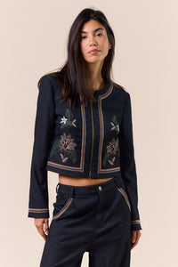 Embroidered Denim Jacket