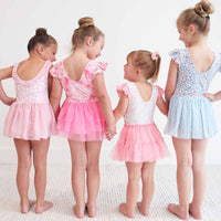 Ballerina Blossoms Swiss Dot Leotard