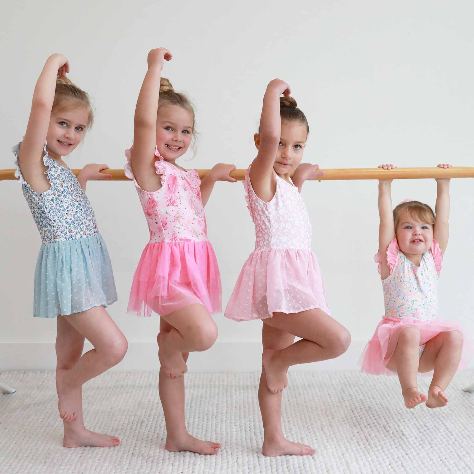 Ballerina Blossoms Swiss Dot Leotard