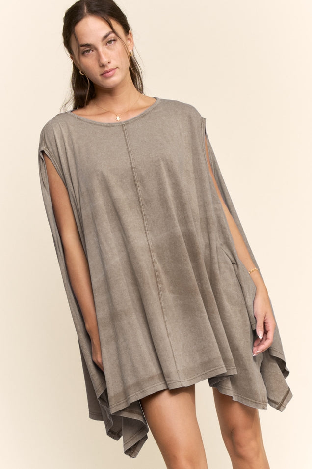 Cape T-Shirt Dress