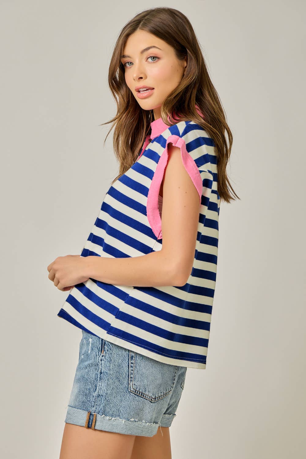 Stripe ColorBlock Tee
