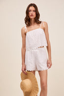 Eyelet Tank/Short Set