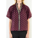 Polka Dot Puff Sleeve Top
