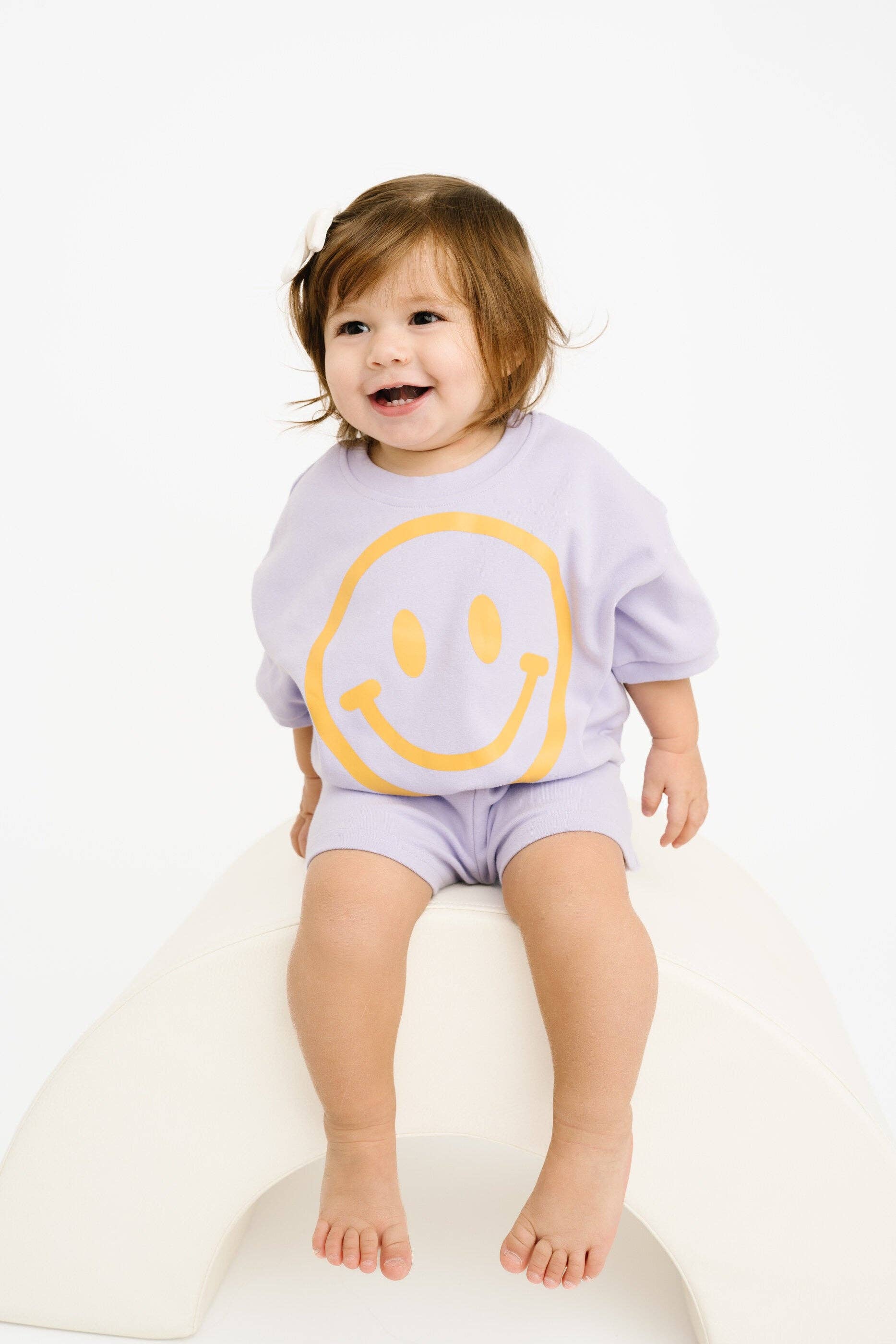Lilac Short Sleeve Smiley Set