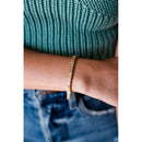 Tate 18K Gold Plated Baguette Stone Tennis Bracelet