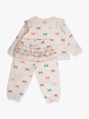 Bow Sweatshirt/Jogger Set