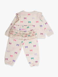 Bow Sweatshirt/Jogger Set