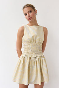 Classic Pinstripe Mini Dress