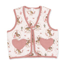 Cowgirl Cameos Quilted Vest with Heart Pockets
