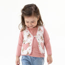 Cowgirl Cameos Quilted Vest with Heart Pockets