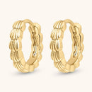 Alys Shell Huggie Hoop