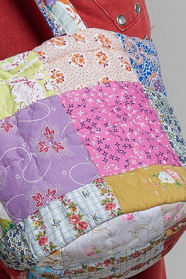 Patchwork Quilted Bucket Purse (All Differ Slightly)