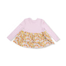 Amber Floral Peplum Top & Legging Set