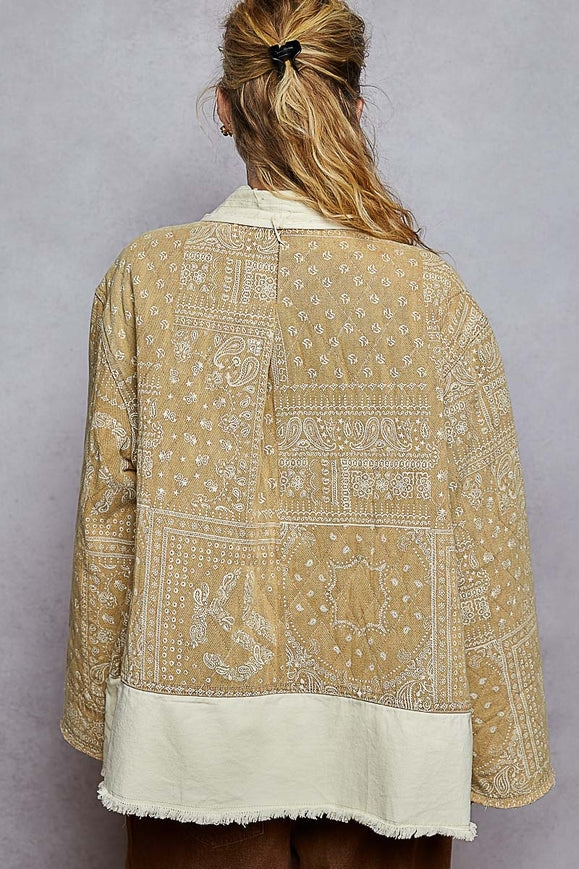 Paisley Patch Twill Jacket