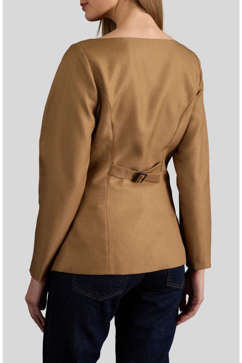 Scoop Neckline Jacket