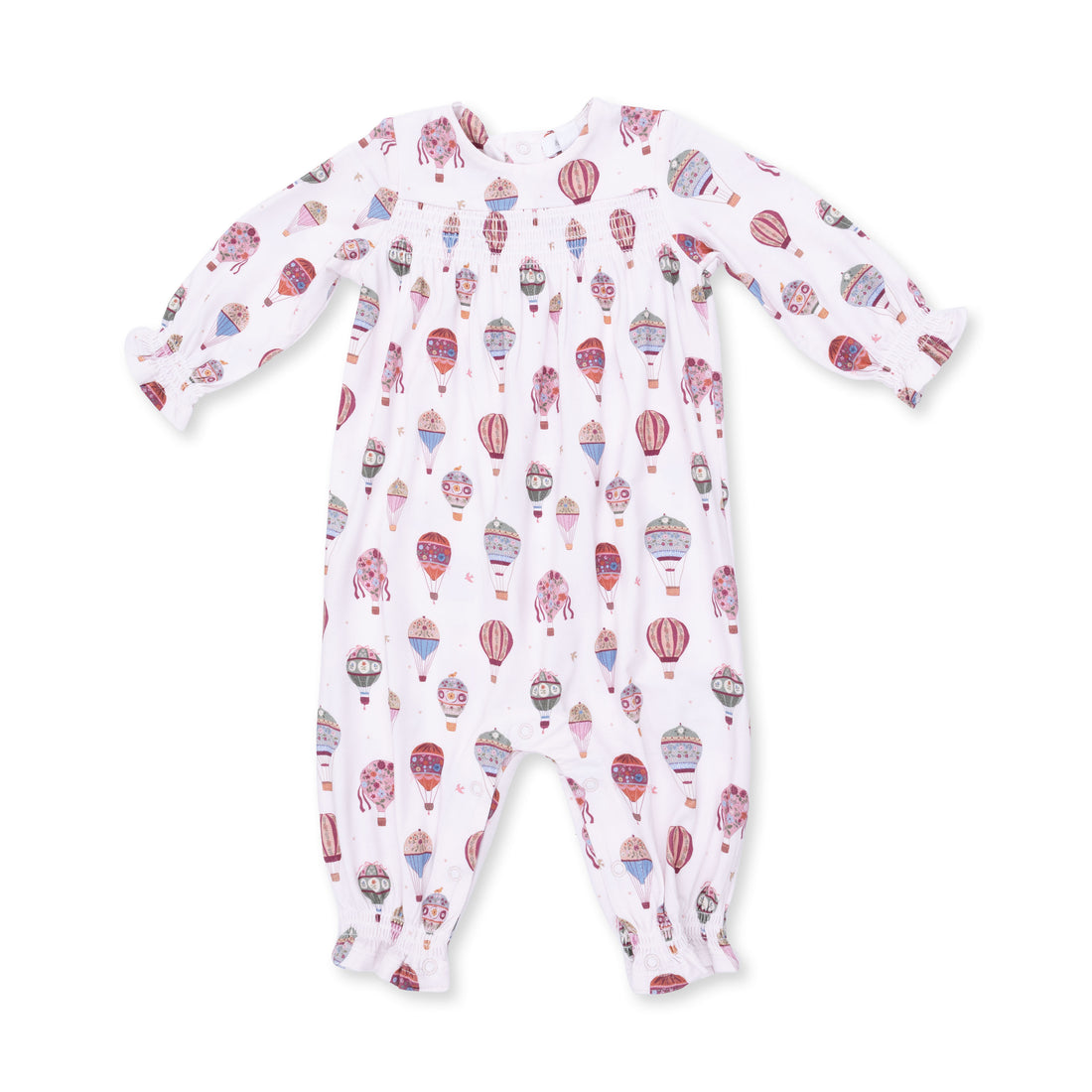 Hot Air Balloon Smocked Long Sleeve Romper