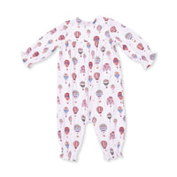 Hot Air Balloon Smocked Long Sleeve Romper