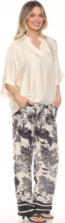 Jungle Printed Silk Pants
