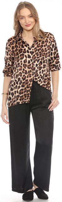Black Satin Pants