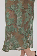 Floral Jacquard Midi Slip Dress