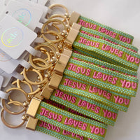 "Jesus Loves You" Keychain