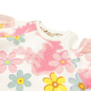 Mesh Sleeve Floral Cloud Dress